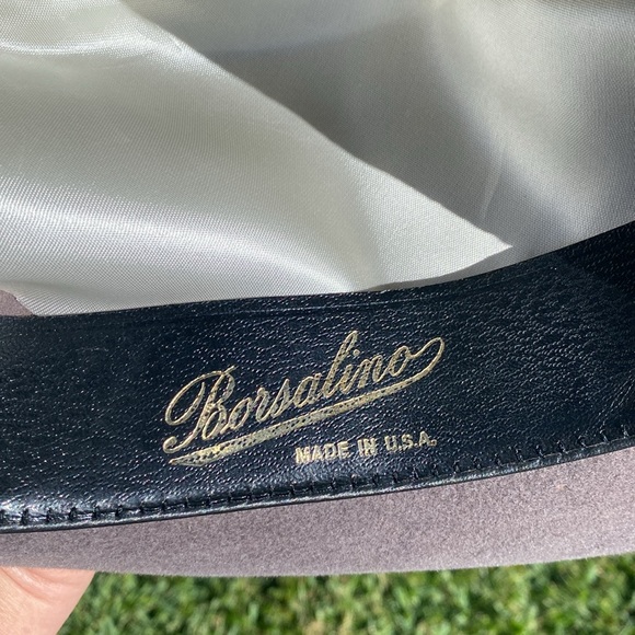 Linea Italiana Borsalino Genuine Fur Felt Fedora Modello Depositato 1857 Italia - Picture 12 of 16